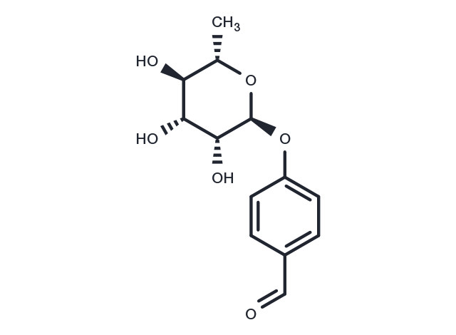 4-Hydroxybenzaldehyde rhamnoside Chemical Structure