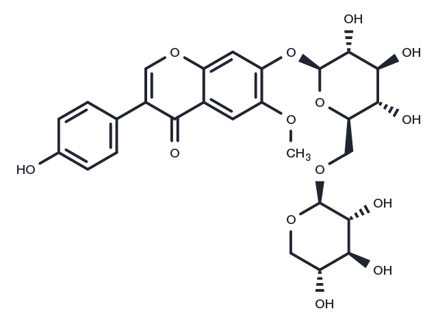 6''-O-xylosyl-glycitin Chemical Structure