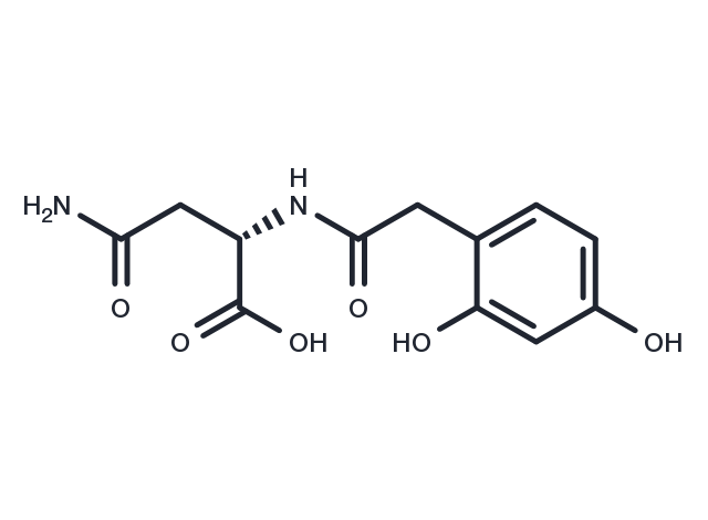 2,4-Dihydroxyphenylacetyl-L-asparagine Chemical Structure