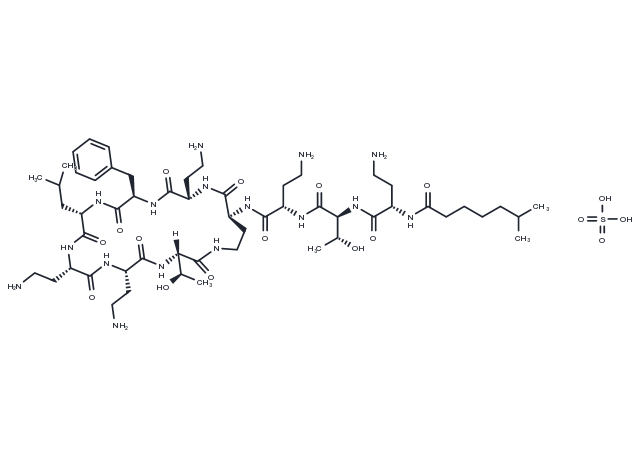 Polymyxin B2 sulfate Chemical Structure