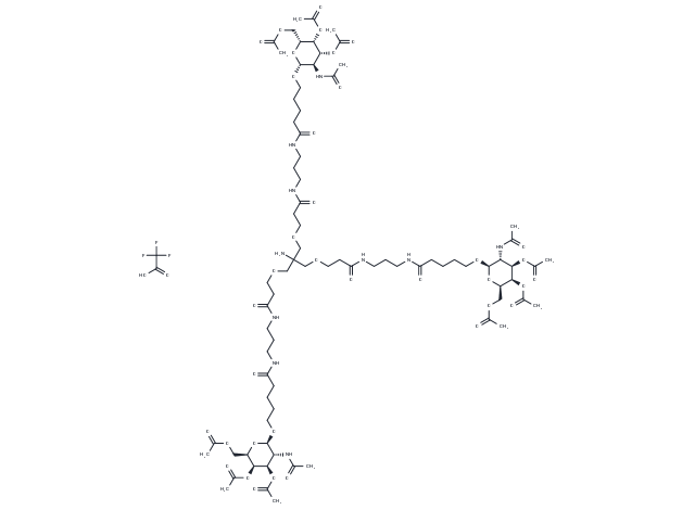TargetMol Chemical Structure Tri-GalNAc(OAc)3 TFA