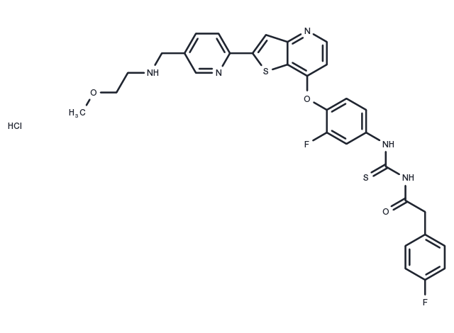 TargetMol Chemical Structure Glesatinib hydrochloride