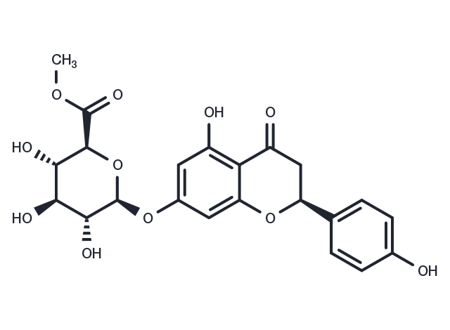 Naringenin 7-O-β-D-glucuronide methyl ester Chemical Structure