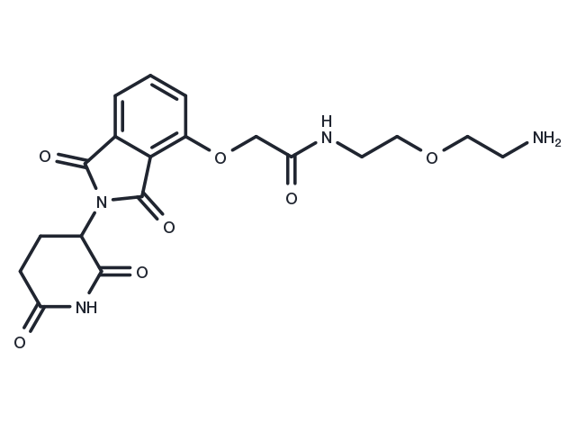 Thalidomide-O-amido-PEG-C2-NH2 Chemical Structure
