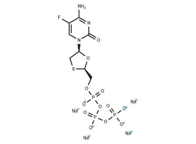 TargetMol Chemical Structure Emtricitabine triphosphate tetrasodium salt