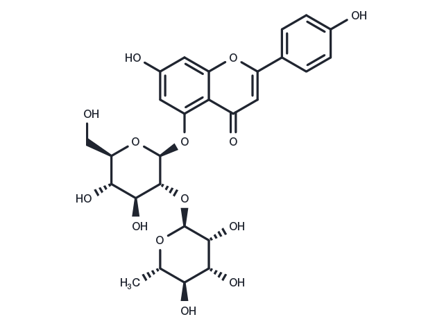 Apigenin 5-O-neohesperidoside Chemical Structure