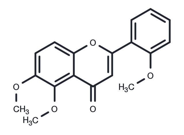 2',5,6-Trimethoxyflavone Chemical Structure