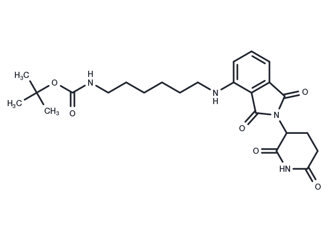 Thalidomide-NH-C6-NH-Boc Chemical Structure