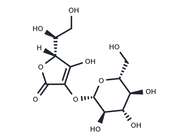 TargetMol Chemical Structure 2-O-β-D-Glucopyranosyl-L-ascorbic acid