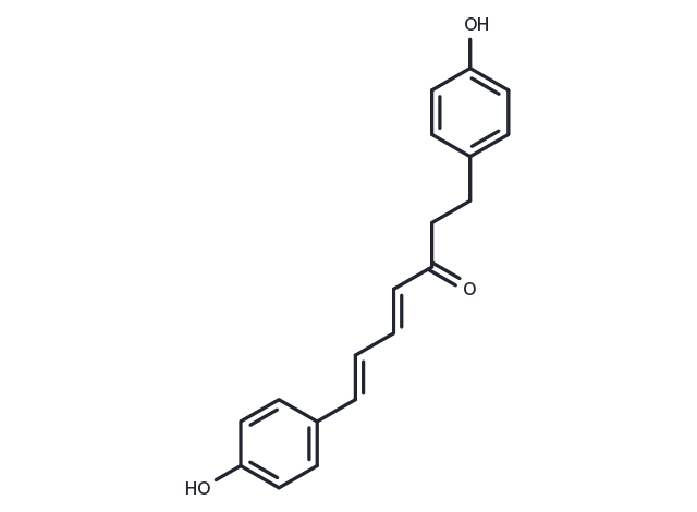TargetMol Chemical Structure 1,7-Bis(4-hydroxyphenyl)hepta-4,6-dien-3-one