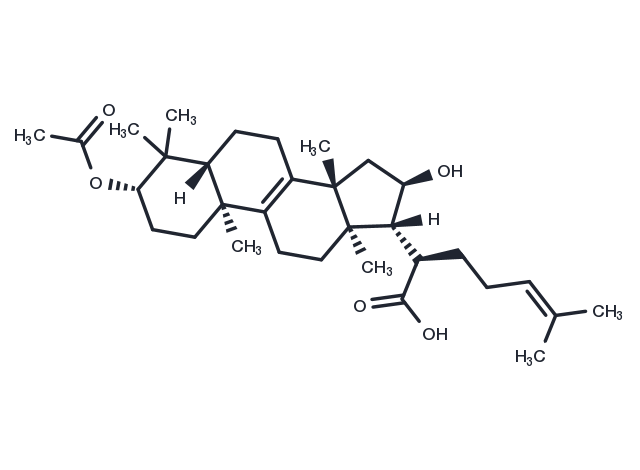 3-O-Acetyl-16α-hydroxytrametenolic acid Chemical Structure