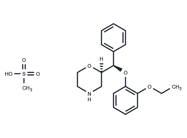 (R,R)-Reboxetine mesylate Chemical Structure