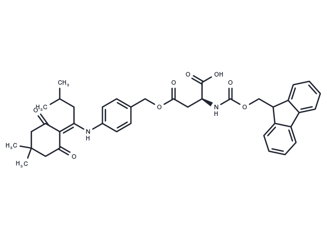 Fmoc-Asp(ODMAB)-OH Chemical Structure