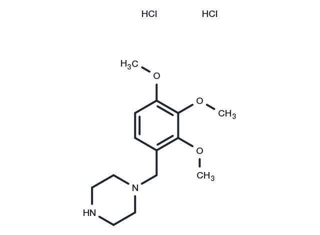 TargetMol Chemical Structure Trimetazidine dihydrochloride