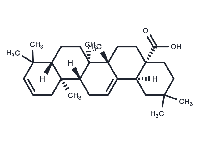 Oleana-2,12-dien-28-oic acid Chemical Structure