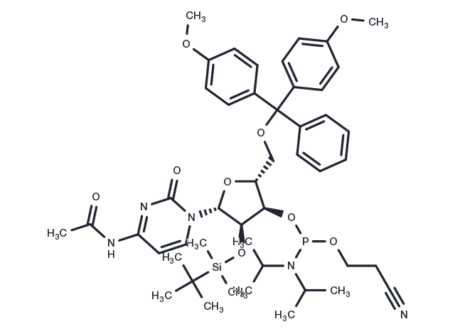 TargetMol Chemical Structure Ac-rC Phosphoramidite