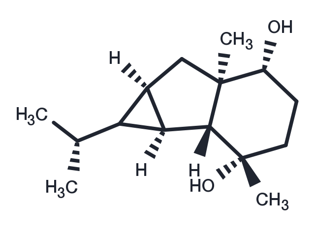 6,8-Cyclo-1,4-eudesmanediol Chemical Structure