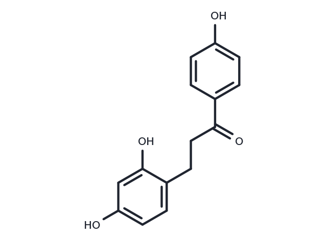2,4,4'-Trihydroxydihydrochalcone Chemical Structure