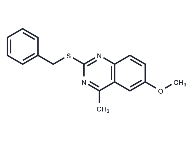 TargetMol Chemical Structure 2-benzylsulfanyl-6-methoxy-4-methylquinazoline