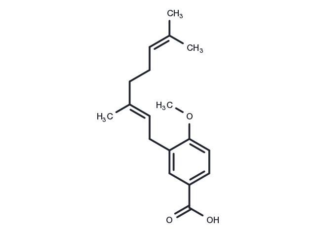 3-Geranyl-4-methoxybenzoic acid Chemical Structure