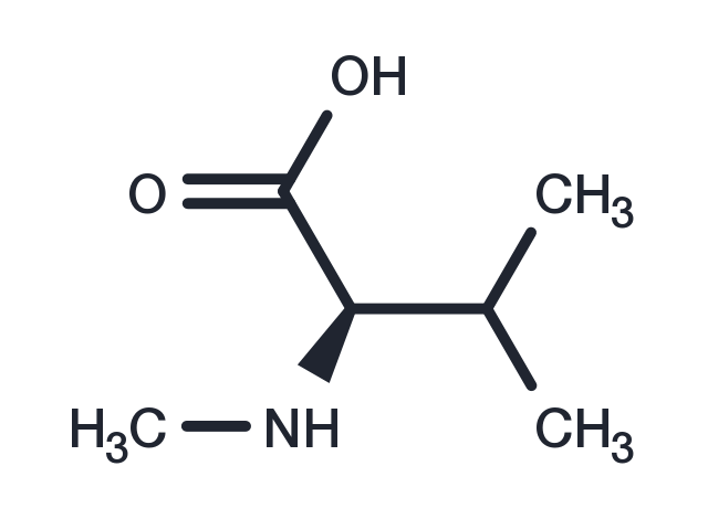 (R)-3-Methyl-2-(methylamino)butanoic acid Chemical Structure