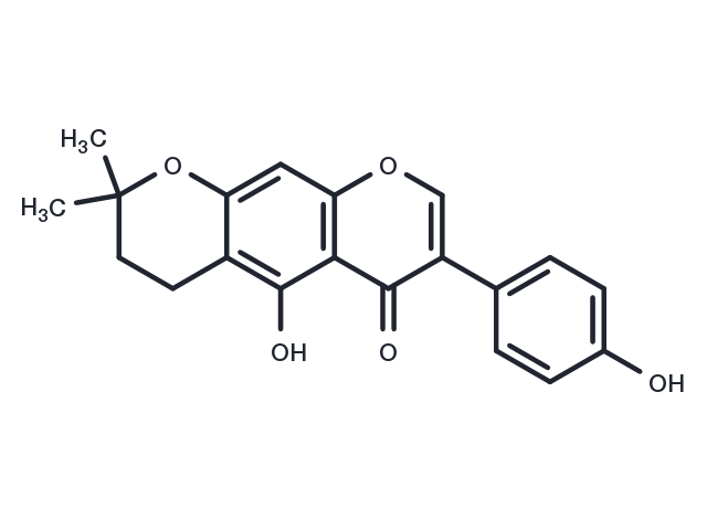 Dihydroalpinumisoflavone Chemical Structure