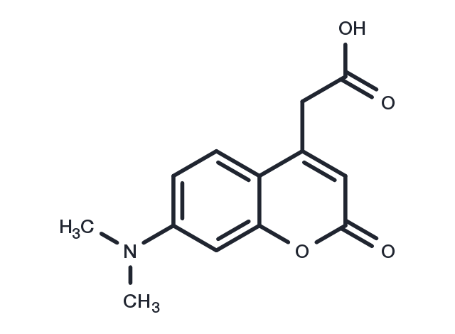 7-Dimethylaminocoumarin-4-acetic acid Chemical Structure