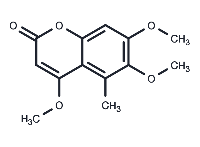 TargetMol Chemical Structure 4,6,7-Trimethoxy-5-methylcoumarin
