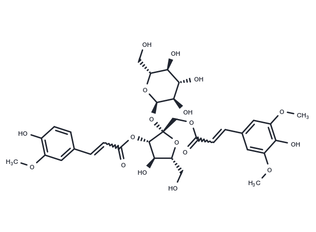 TargetMol Chemical Structure 3-Feruloyl-1-Sinapoyl sucrose