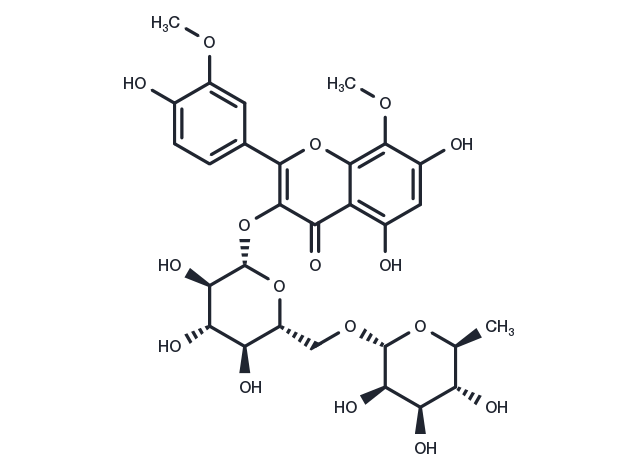 Limocitrin-3-O-rutinoside Chemical Structure