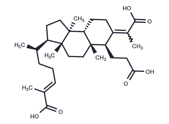 TargetMol Chemical Structure 3,4-Secocucurbita-4,24-diene-3,26,29-trioic acid