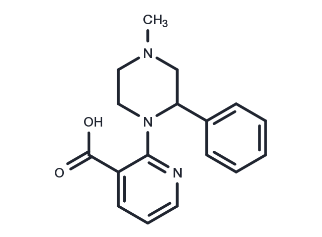 1-(3-Carboxy-2-pyridyl)-4-methyl-2-phenylpiperazine Chemical Structure