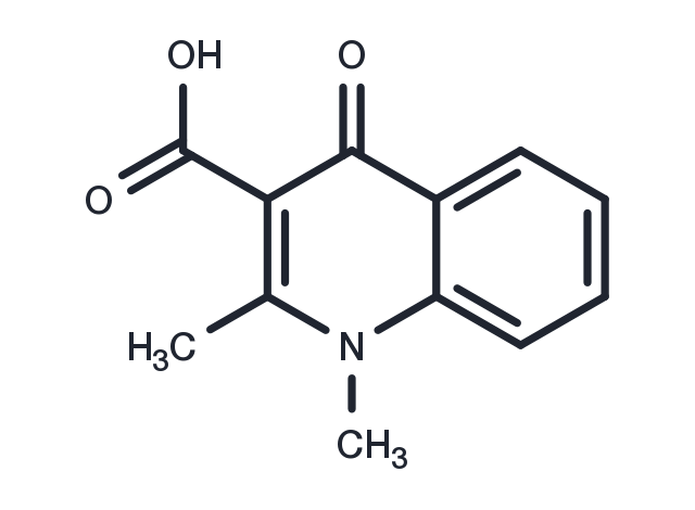 1,2-Dimethylquinolin-4-one-3-carboxylic acid Chemical Structure