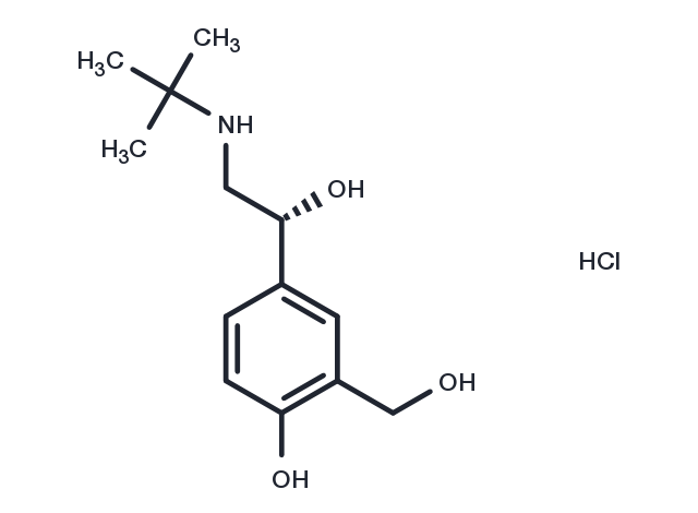 Levosalbutamol Hydrochloride Chemical Structure