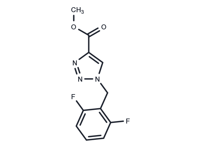 Methyl 1-(2,6-difluorobenzyl)-1H-1,2,3-triazole-4-carboxylate Chemical Structure