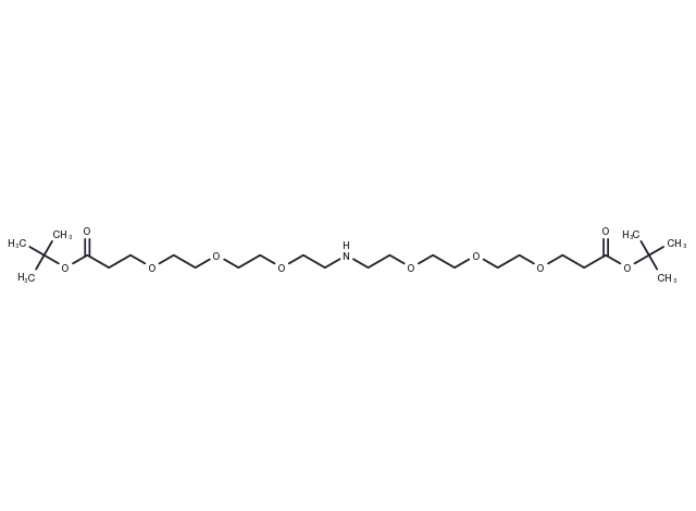 NH-bis(PEG3-Boc) Chemical Structure