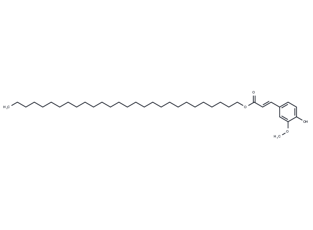 Octacosyl (E)-ferulate Chemical Structure