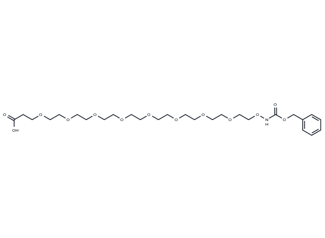 Cbz-aminooxy-PEG8-acid Chemical Structure