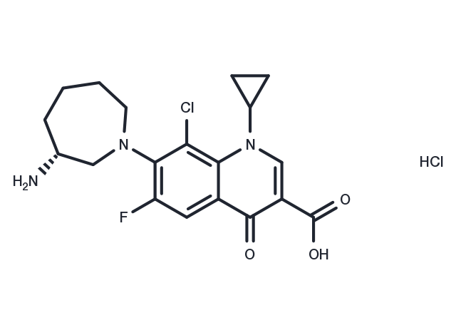 TargetMol Chemical Structure Besifloxacin Hydrochloride