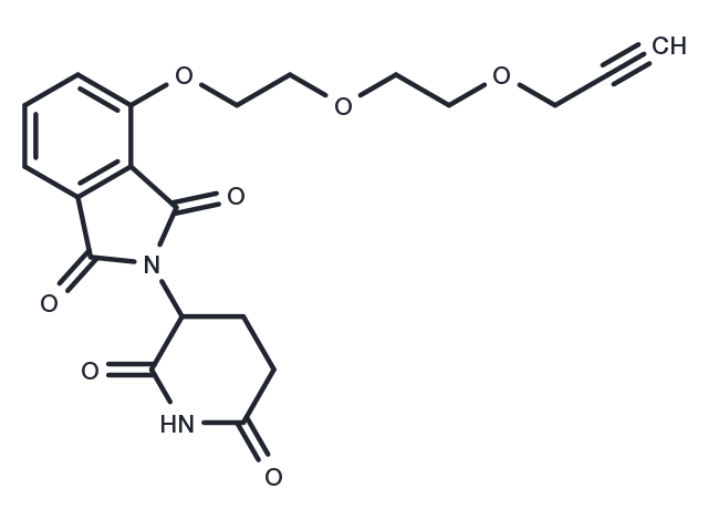 TargetMol Chemical Structure Thalidomide-O-PEG2-propargyl