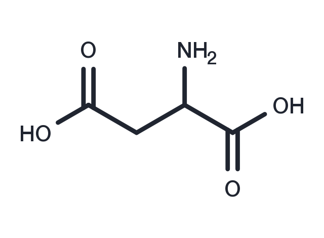 DL-Aspartic Acid Chemical Structure