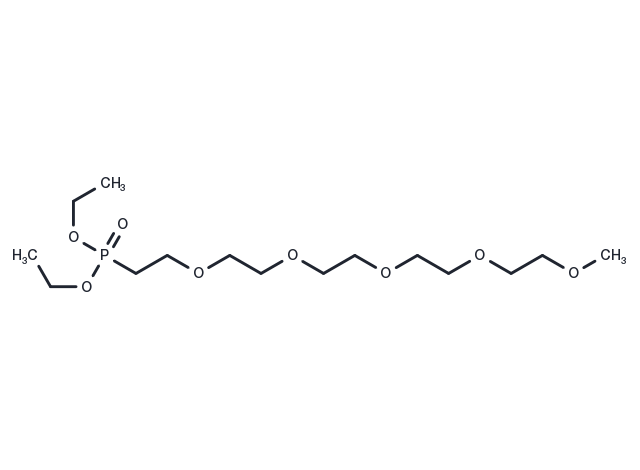 TargetMol Chemical Structure m-PEG5-phosphonic acid ethyl ester
