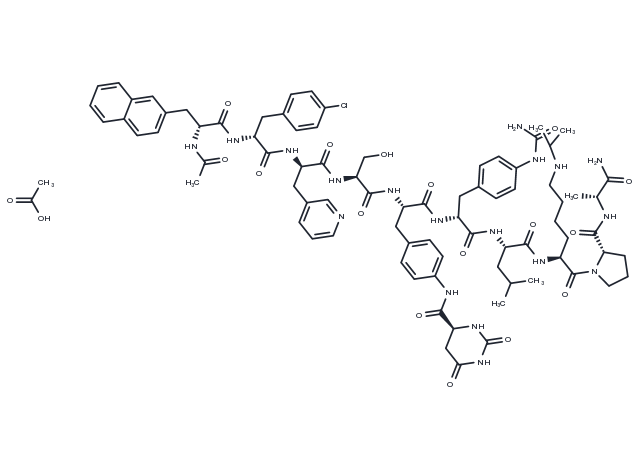 TargetMol Chemical Structure Degarelix acetate(214766-78-6 free base)