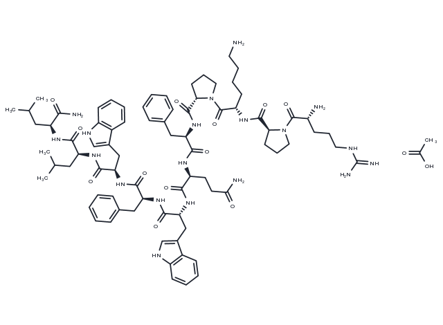 TargetMol Chemical Structure [D-Arg1,D-Phe5,D-Trp7,9,Leu11]-Substance P acetate