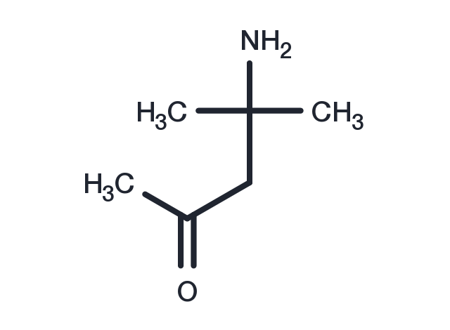 4-Amino-4-methyl-2-pentanone Chemical Structure
