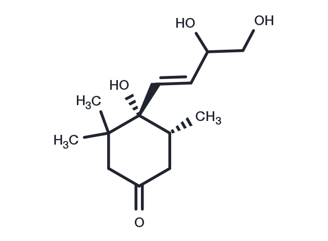 TargetMol Chemical Structure 6,9,10-Trihydroxy-7-megastigmen-3-one