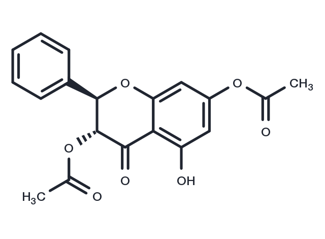 3,7-O-Diacetylpinobanksin Chemical Structure