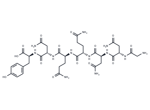 Amyloid-Forming peptide GNNQQNY Chemical Structure
