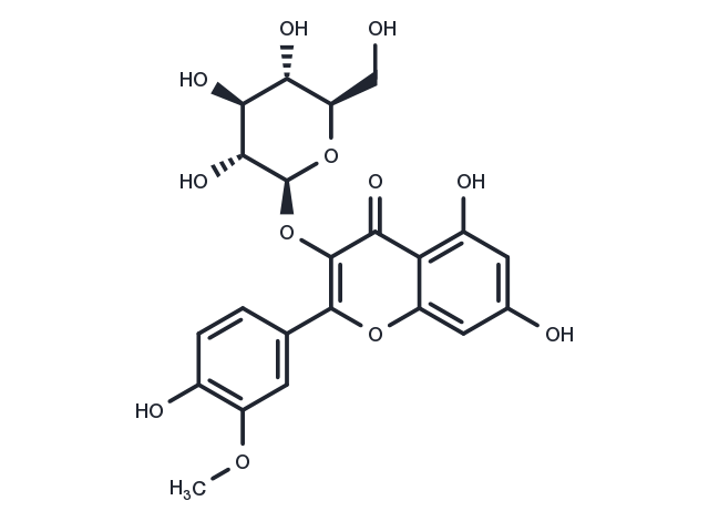 Isorhamnetin-3-O-glucoside Chemical Structure