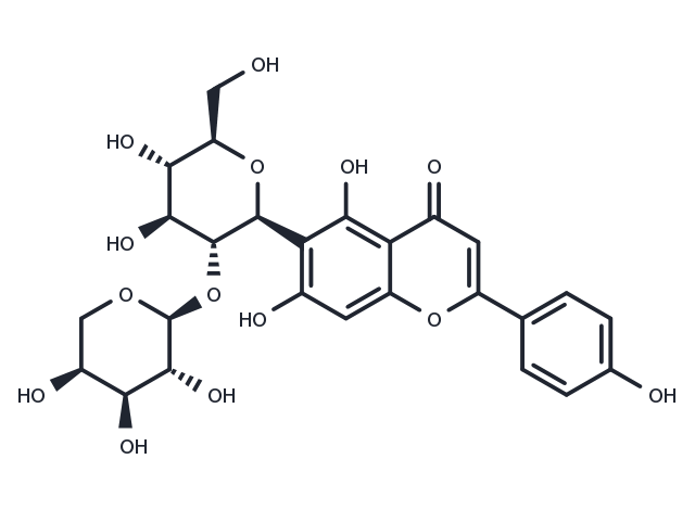 Isovitexin 2''-O-arabinoside Chemical Structure
